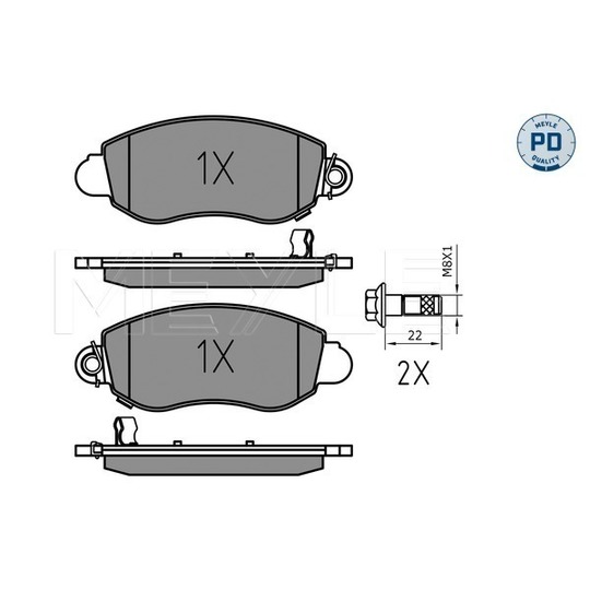 025 235 7718/PD - Brake Pad Set, disc brake 