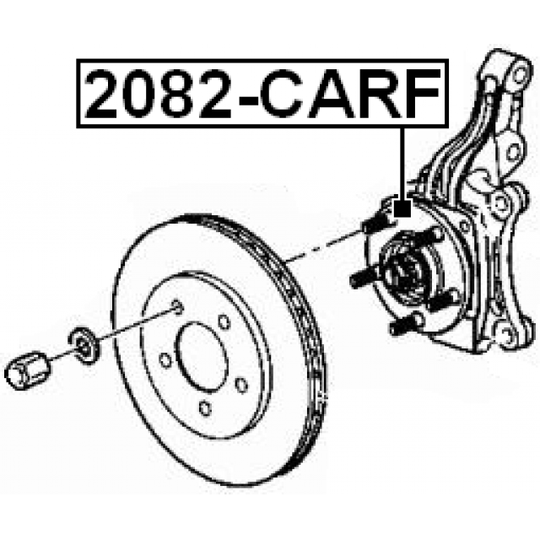 2082-CARF - Wheel hub 