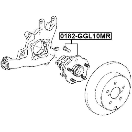0182-GGL10MR - Wheel hub 