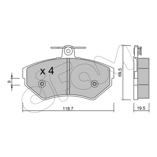 822-215-0 - Brake Pad Set, disc brake 