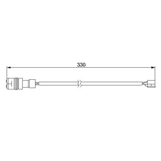 1 987 474 996 - Warning Contact, brake pad wear 