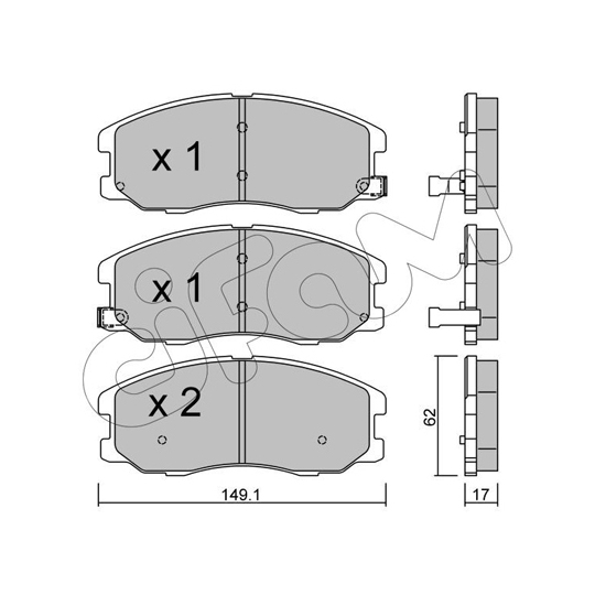 822-778-0 - Brake Pad Set, disc brake 