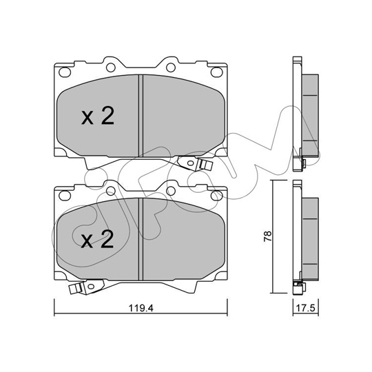 822-452-0 - Brake Pad Set, disc brake 