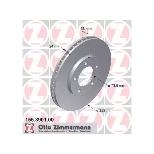 155.3901.00 - Brake Disc 