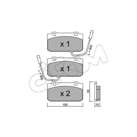 822-040-2 - Brake Pad Set, disc brake 