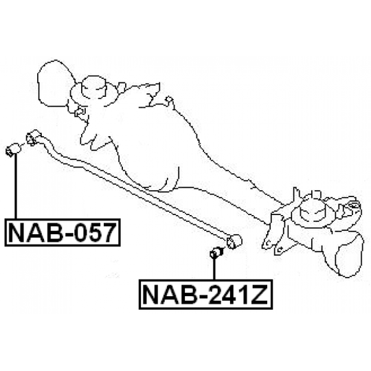 NAB-057 - Control Arm-/Trailing Arm Bush 