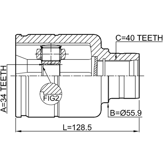 2311-TATRH - Joint Kit, drive shaft 