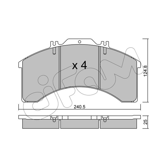 822-581-0 - Brake Pad Set, disc brake 