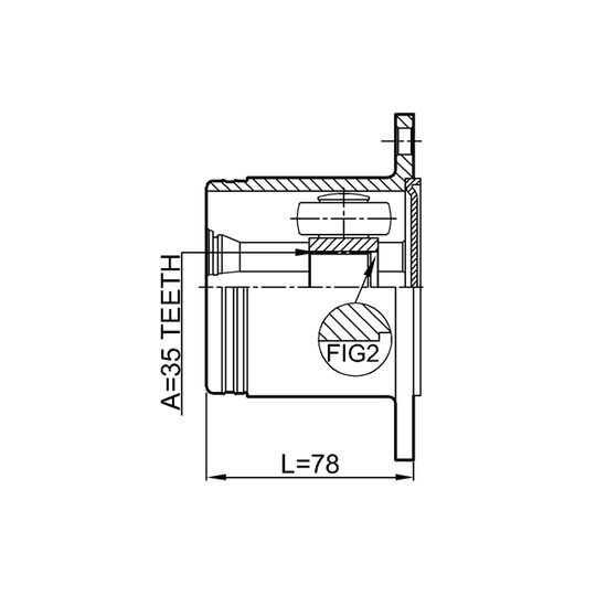 0411-V97RH - Joint, drive shaft 