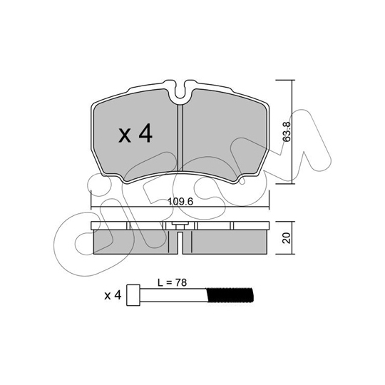 822-604-0 - Brake Pad Set, disc brake 