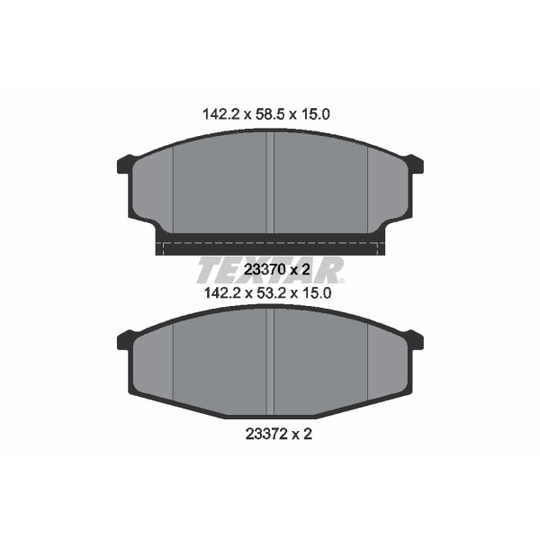 2337001 - Brake Pad Set, disc brake 