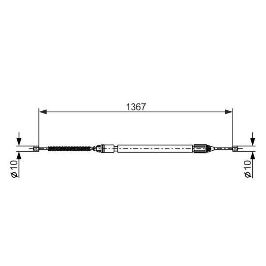 1 987 477 640 - Cable, parking brake 