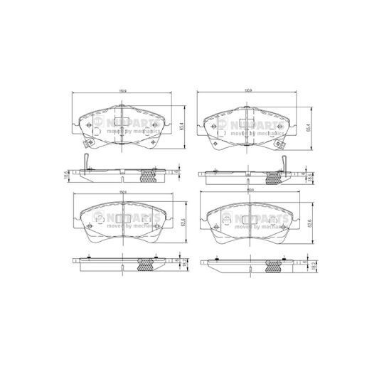 N3602133 - Brake Pad Set, disc brake 