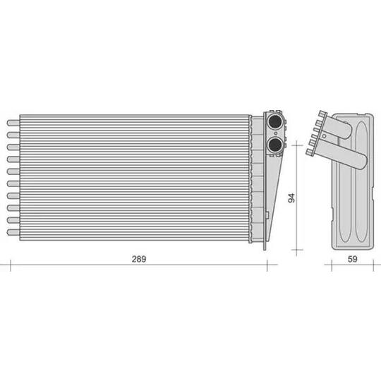 350218273000 - Heat Exchanger, interior heating 