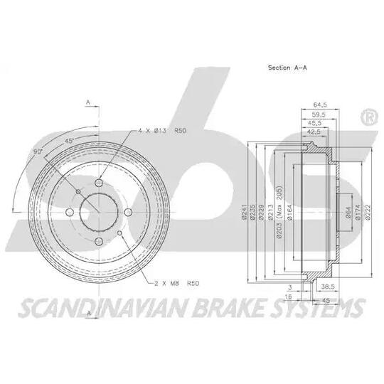 1825253006 - Brake Drum 