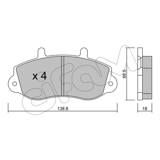822-264-0 - Brake Pad Set, disc brake 