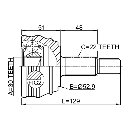 2310-037 - Joint, drive shaft 