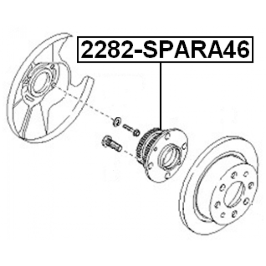 2282-SPARA46 - Wheel hub 