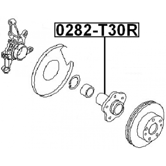 0282-T30R - Wheel hub 