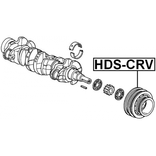 HDS-CRV - Belt Pulley, crankshaft 