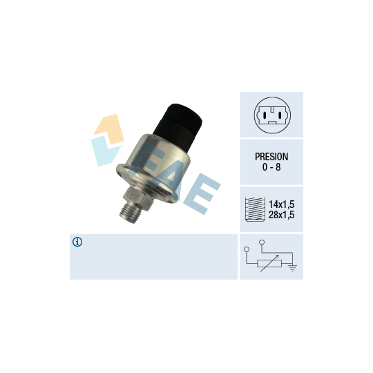 14850 - Sender Unit, oil pressure 