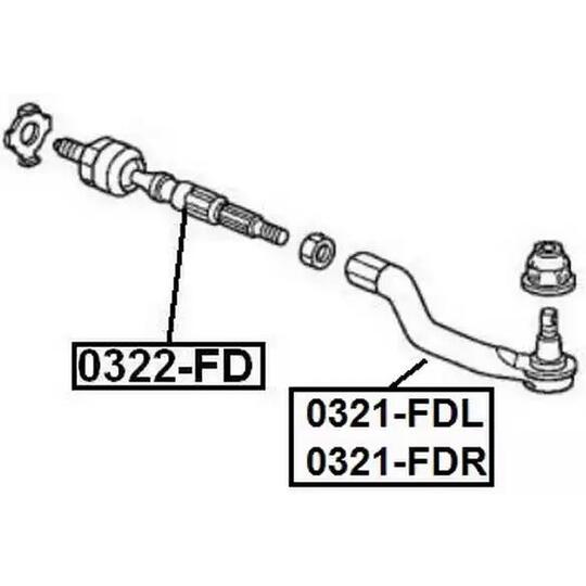 0321-FDL - Tie rod end 