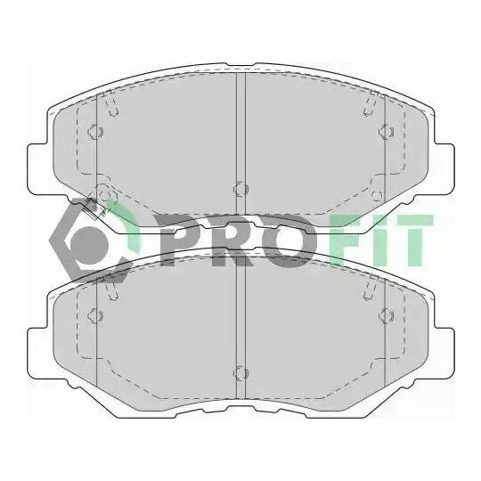 5000-1658 - Brake Pad Set, disc brake 