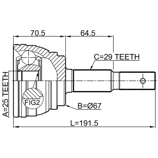0210-E51 - Joint, drive shaft 