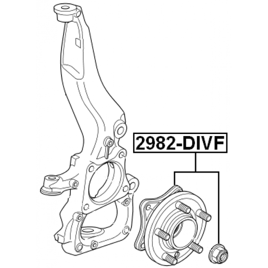 2982-DIVF - Wheel hub 