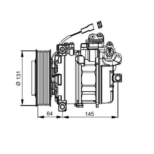 32821G - Kompressori, ilmastointilaite 
