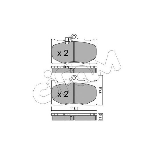 822-799-0 - Brake Pad Set, disc brake 