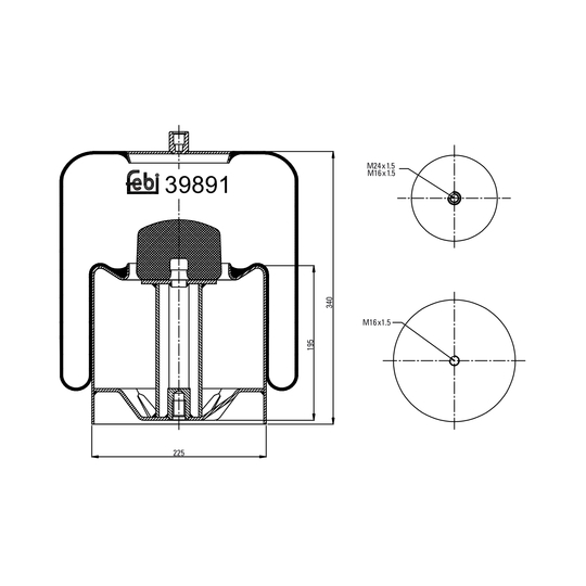 39891 - Boot, air suspension 