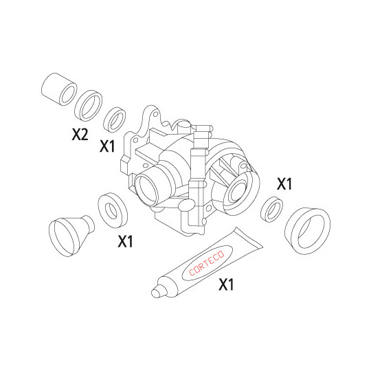 19535954 - Packningssats, differential 