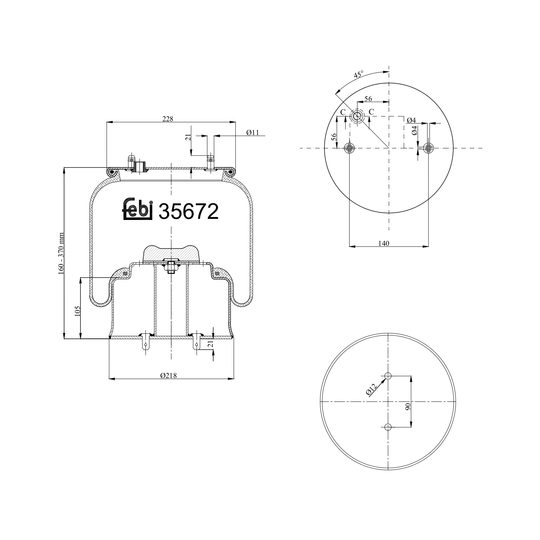 35672 - Boot, air suspension 