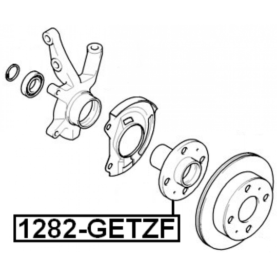 1282-GETZF - Wheel hub 