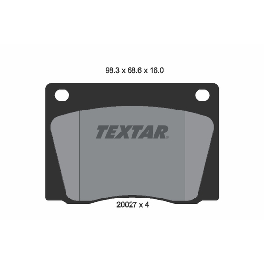 2002701 - Brake Pad Set, disc brake 