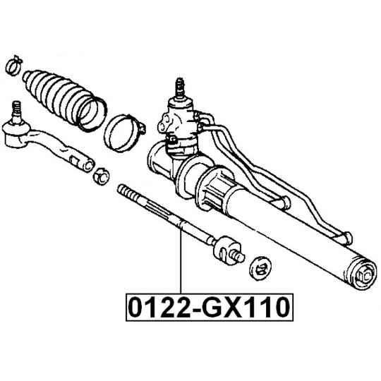 0122-GX110 - Tie Rod Axle Joint 