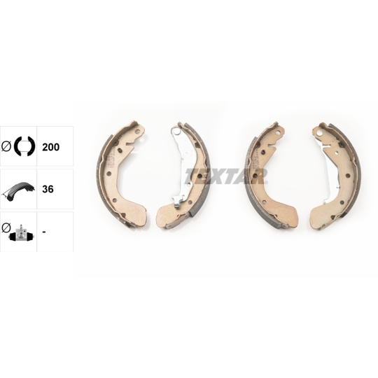 91062500 - Brake Shoe Set 