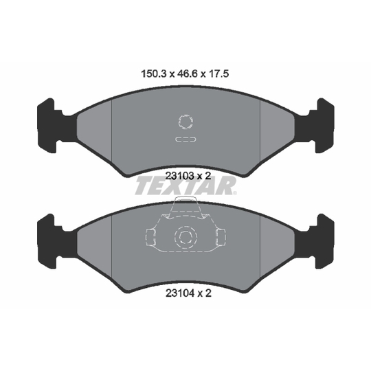 2310301 - Brake Pad Set, disc brake 