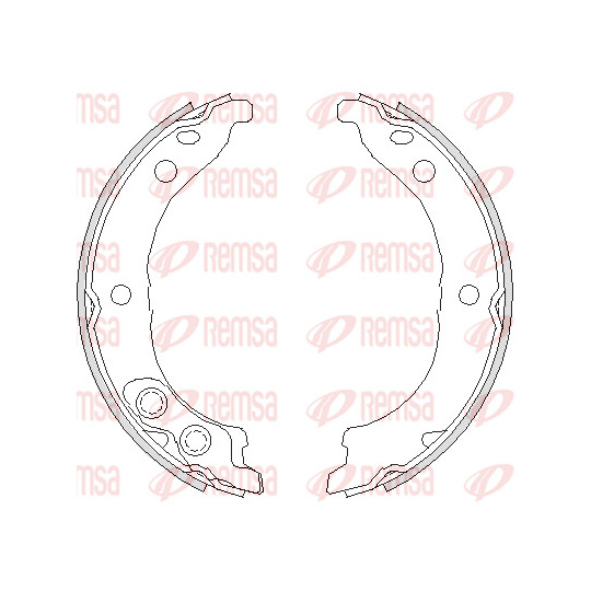 4728.00 - Brake Shoe Set, parking brake 