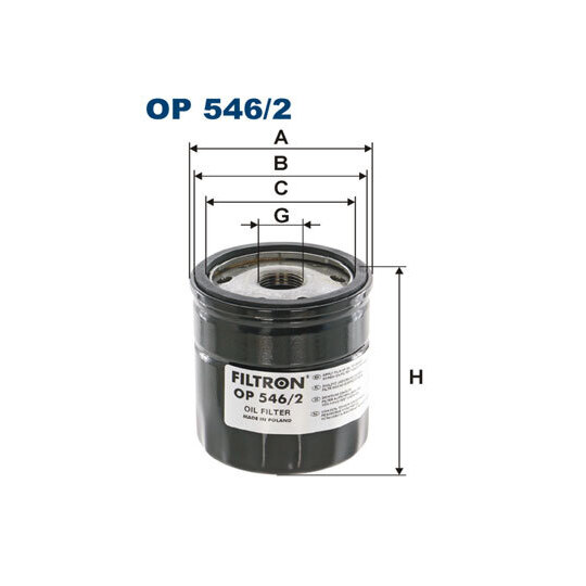OP 546/2 - Oil filter 