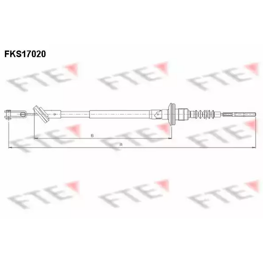 FKS17020 - Clutch Cable 