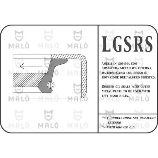 13363RSAC - Oljetätningsring, manuell transmission 