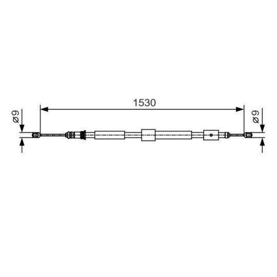 1 987 482 114 - Cable, parking brake 