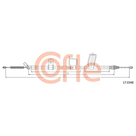 17.0348 - Cable, parking brake 