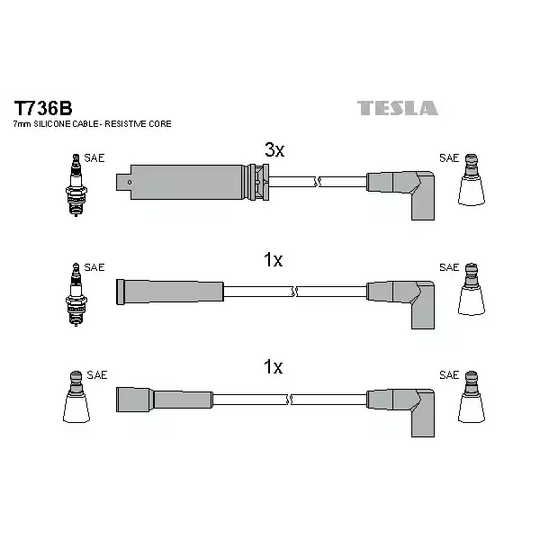 T736B - Ignition Cable Kit 