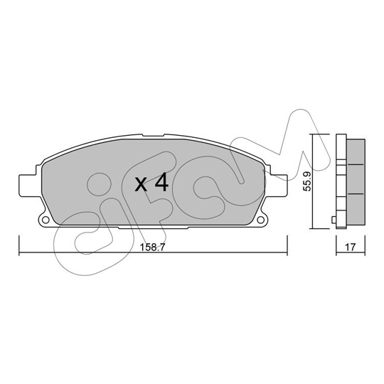 822-406-0 - Brake Pad Set, disc brake 
