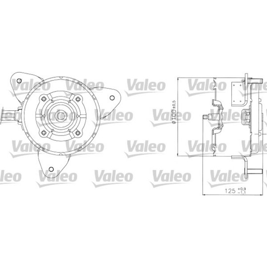 698304 - Elektrimootor, radiaatoriventilaator 