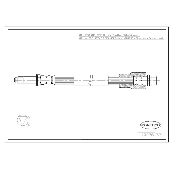 19036133 - Brake Hose 