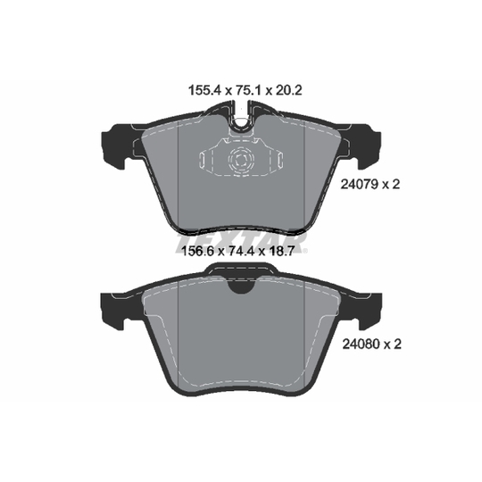 2407903 - Brake Pad Set, disc brake 